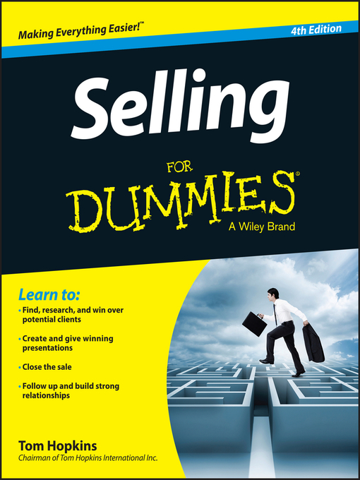 Title details for Selling For Dummies by Tom Hopkins - Wait list